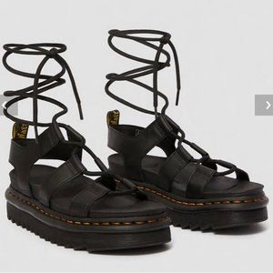 Dr. Martens Leather Gladiator Sandals NWOT size 10
